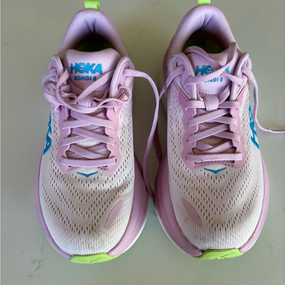 HOKA - pink/purple size 6.5. Worn 2X.